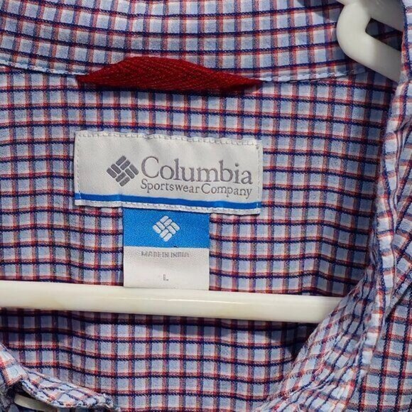 Columbia Long Sleeve Casual Button Checkered Shirt - LARGE - Picture 2 of 12